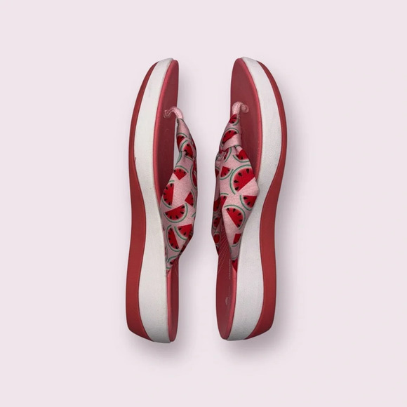 CLARKS ARLA GLISON CLOUDSTEPPERS Flip Flops Women’s 10 Pink Watermelon - Picture 7 of 10